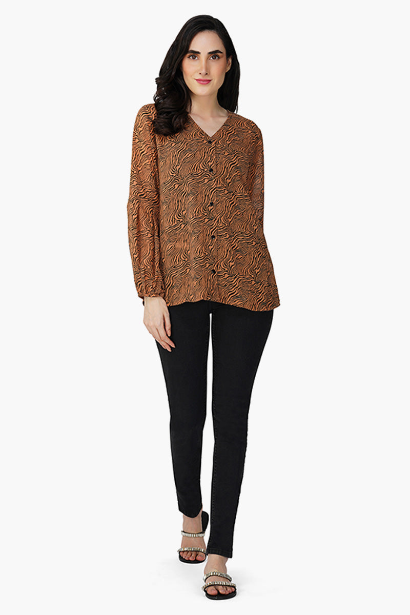 Abstract Vibes Stylish Top