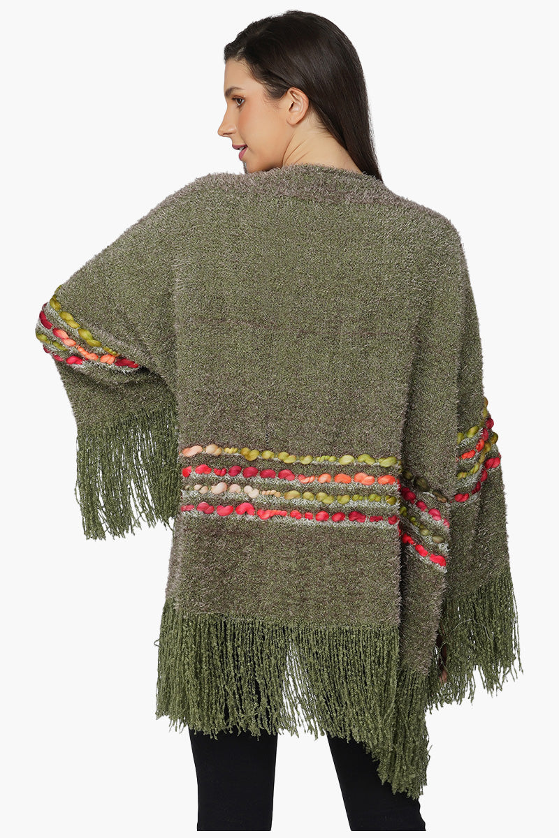 Olive Green Woolen Shrug