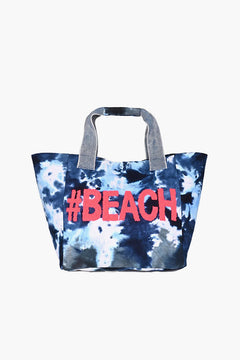 Beach Tote Bag Embroidered Handmade
