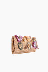 Floral Paradise Velvet Clutch
