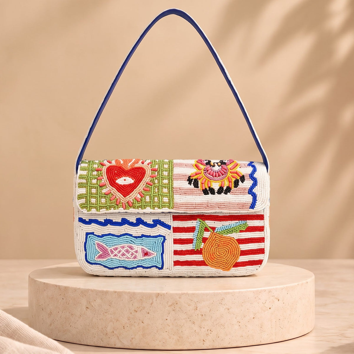 Coastal Bead Story Shoulder Bag