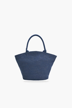 Navy Blue Embellished Mini Bucket Crossbody Bag