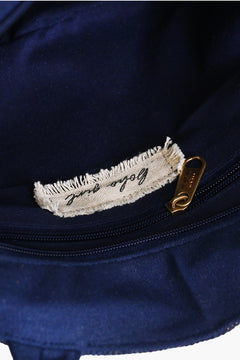 Navy Blue Embellished Mini Bucket Crossbody Bag