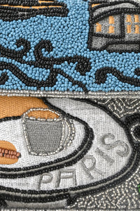 Paris Hand Beaded Shoulder Bag