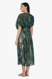Nevada Tiger Lurex Beach Dress