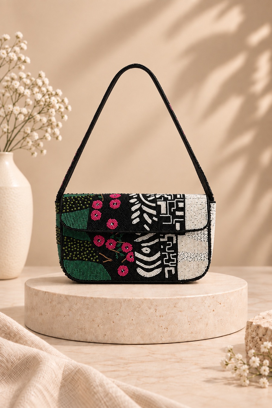 Mystique Beaded Shoulder Bag