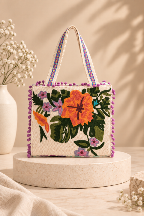 Lavender Blooms Mini Tote Bag