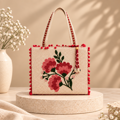Coral Bloom Mini Tote