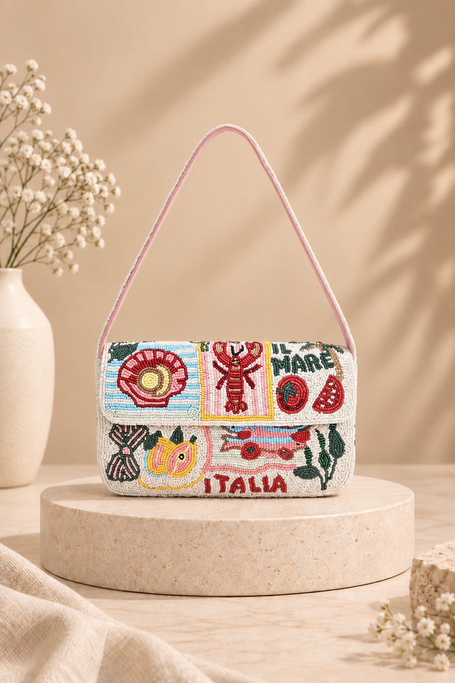 Bella Italia Bead Shoulder Bag