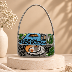 Paris Hand Beaded Shoulder Bag