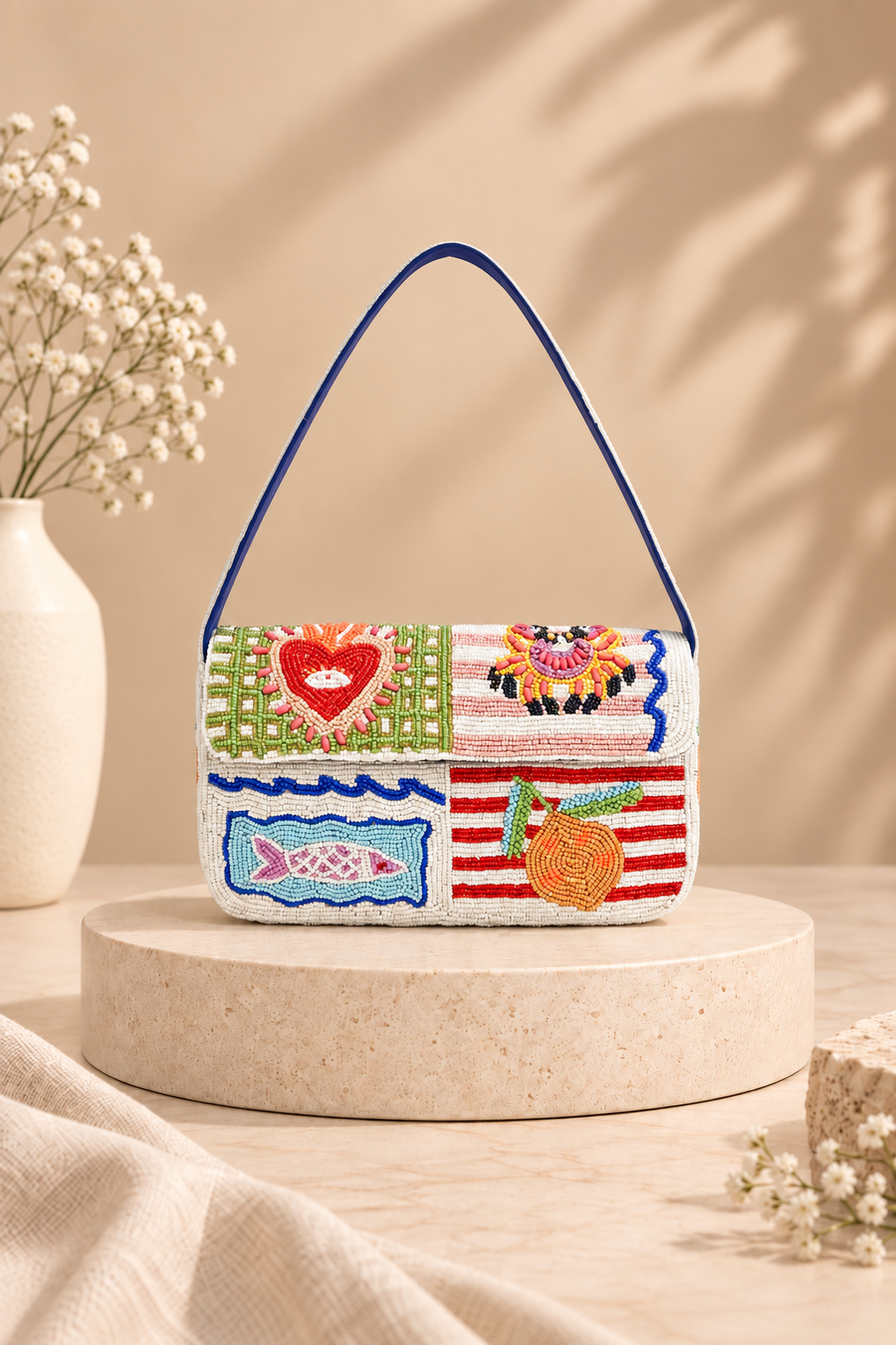 Coastal Bead Story Shoulder Bag