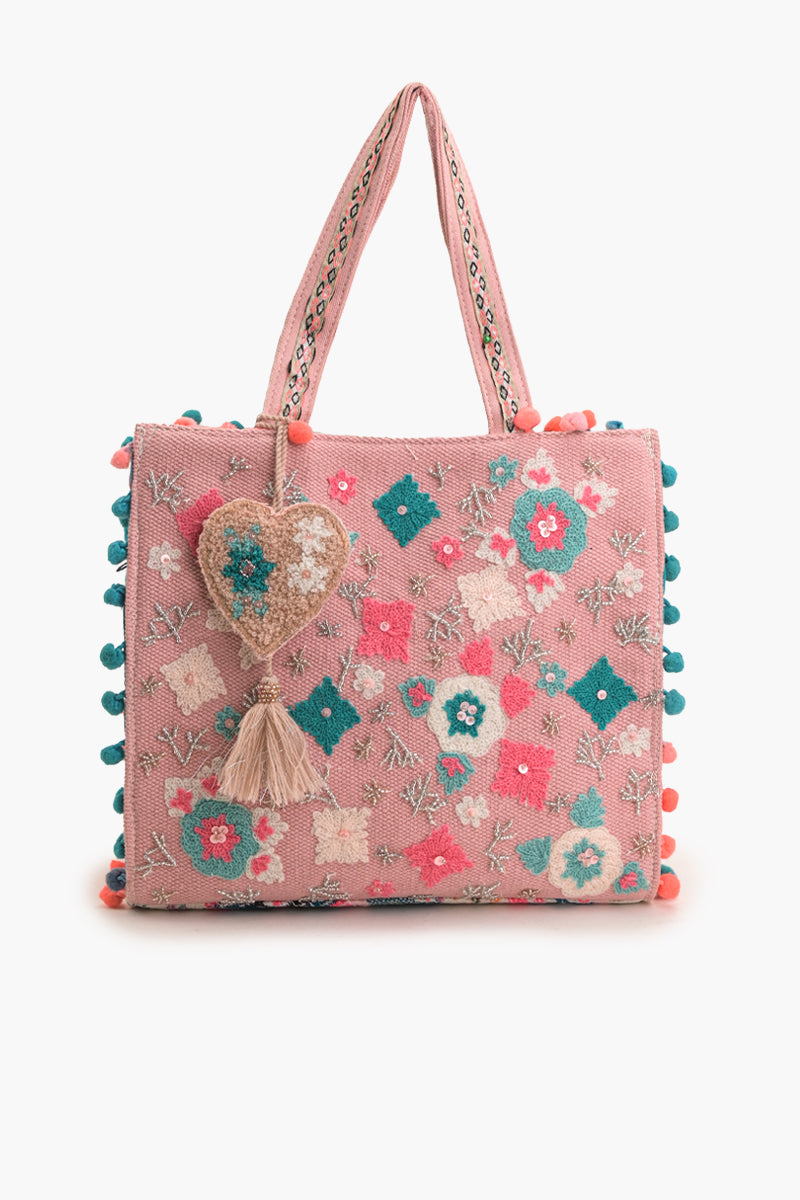 Whimsical Pink Mini Tote Bag
