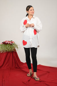 Women Love Valentine Baggy Shirt