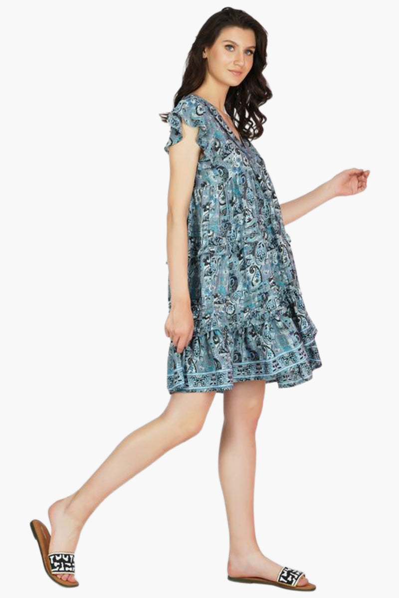 Sofia Paisley Mini Dress