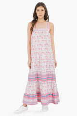 Sugar Coral Floral Maxi Dress