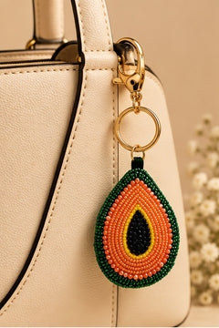 Avo Crush Beaded Keychain