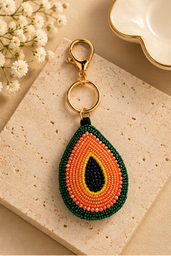 Avo Crush Beaded Keychain