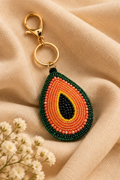 Avo Crush Beaded Keychain