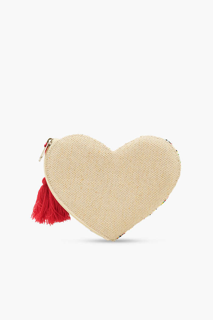 Love-Up Speckled Heart Pouch