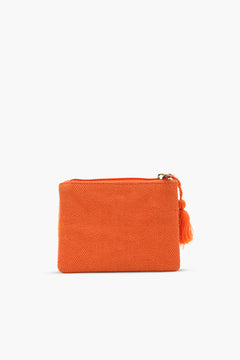 Handmade Orange Beaded Coin Pouch - LOVE UP Luxury Mini Coin Pouch