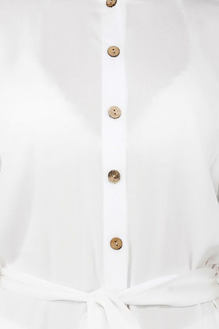 The Elizabeth Pure White T-Shirt Dress