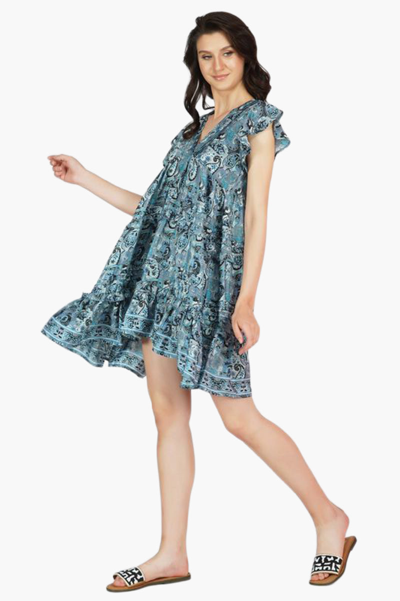 Sofia Paisley Mini Dress