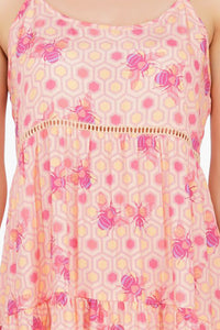 Honeybee Pom Pom Maxi Dress