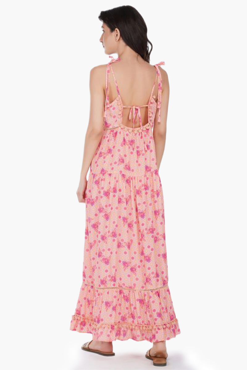 Honeybee Pom Pom Maxi Dress