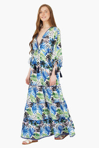 Eva Forest Printed Maxi Dress