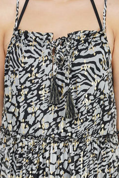 Always Animal Tiered Maxi Dress