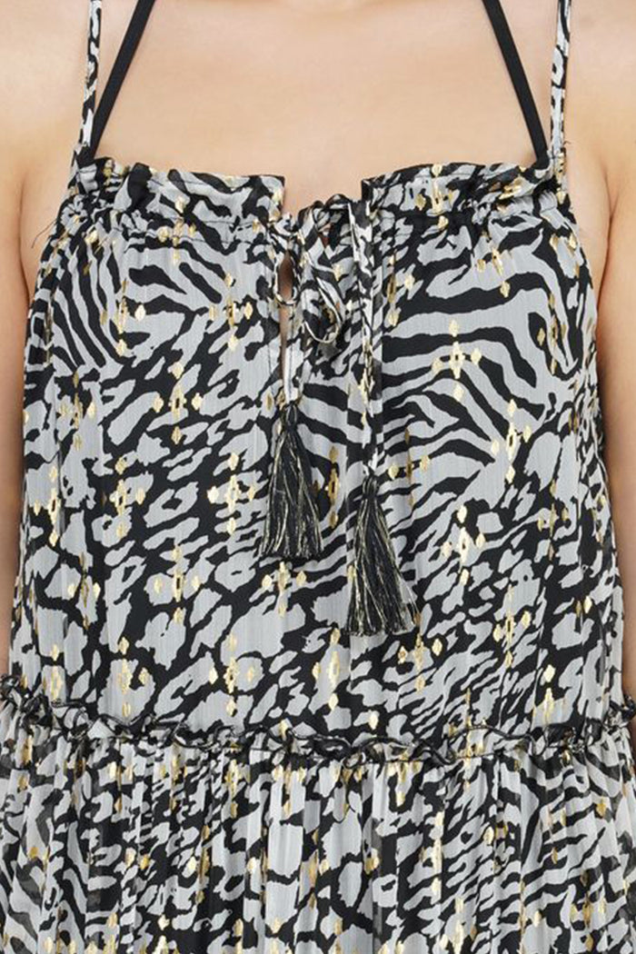 Always Animal Tiered Maxi Dress