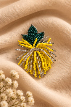 pineapple tassel beaded keychain