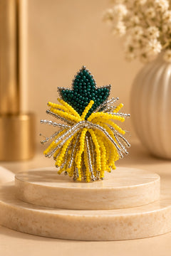 pineapple tassel beaded keychain