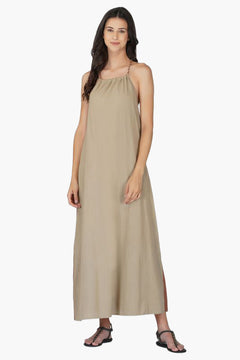 Sandstone Cotton Maxi Dress