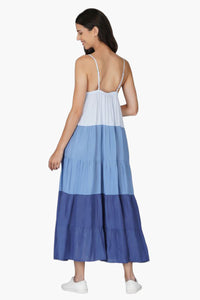 Coastal Breeze Tiered Maxi Dress