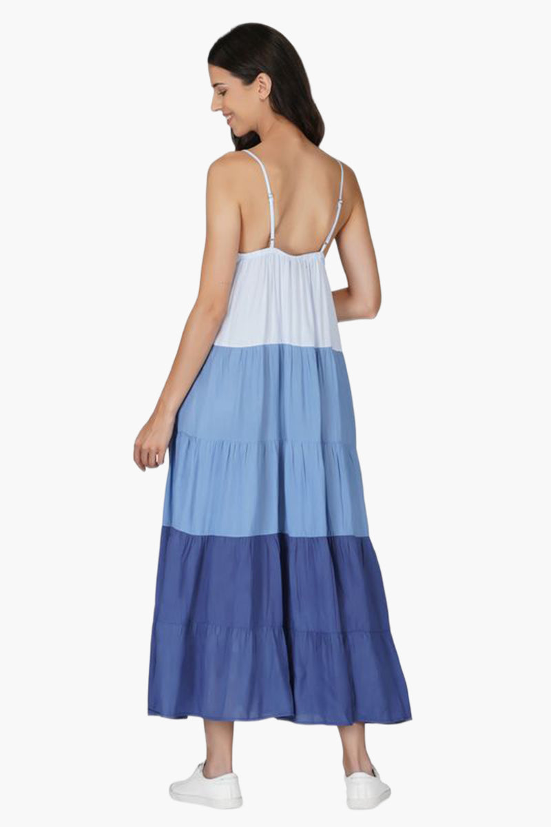 Coastal Breeze Tiered Maxi Dress