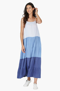 Coastal Breeze Tiered Maxi Dress